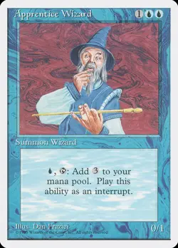 MTG Apprentice Wizard ** Fourth Edition ** English - Image 1