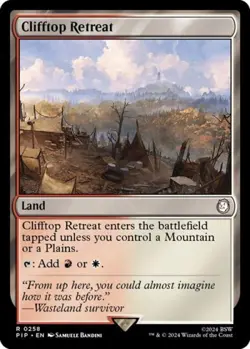 Clifftop Retreat -Foil Near Mint MTG Universes Beyond: Fallout - Image 1