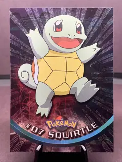 Topps Pokemon TV Animation Series 1 Squirtle 07 Holo Topps Black Label - LP - Image 1