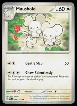 Maushold 168/193 Uncommon Paldea Evolved Pokemon Near Mint - Image 1