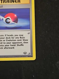 Pokemon TCG Jungle Poke Ball 64/64 1st Edition Regular Trainer - Image 4