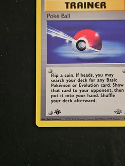 Pokemon TCG Jungle Poke Ball 64/64 1st Edition Regular Trainer - Image 5
