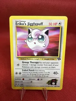 Erika's Jigglypuff 69/132 - Gym Challenge Set - Pokemon Card - Lightly Played - Image 1