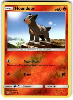 Houndour Reverse Holo Common Lost Thunder 45/214 NM - Image 1
