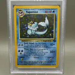 Vaporeon #12 Holo - 12/64 Base Jungle Set - Pokemon TCG - 1999 WOTC - PSA 9 - Image 2