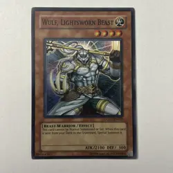 Wulf, Lightsworn Beast LODT-EN023 Light of Destruction Yugioh TCG Holo Card Nm - Image 1