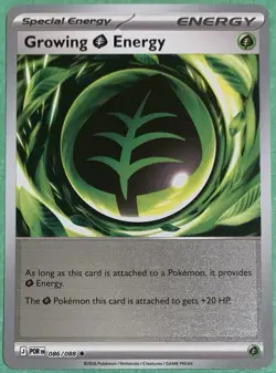 Pokemon Perfect Order Growing Energy 86/88 Reverse Holo Rare TCG Pokemon Card - Image 1
