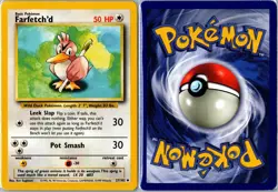 Pokemon Card - Farfetch'd 27/102 Base Set Unlimited Uncommon Moderately Played - Image 3