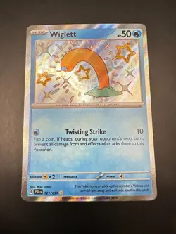 Wiglett - 121/091 - SV: Paldean Fates Pokemon Card - Image 1