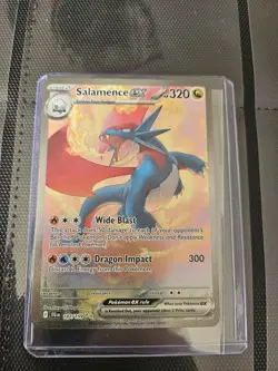 Pokemon TCG Salamence EX 187/159 Journey Together Secret Illustration Rare Card - Image 2