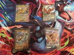 Pokemon TCG 4-Card Lot: Jolteon ex, Dodrio V, Lucario V, Zamazenta V - Image 1