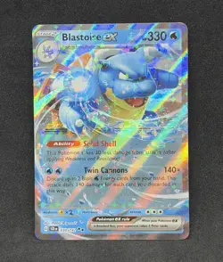 Blastoise ex 030/142 Scarlet & Violet 151 Ultra Rare Holo Pokemon Card NM - Image 1