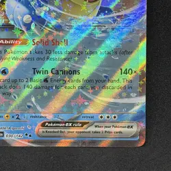 Blastoise ex 030/142 Scarlet & Violet 151 Ultra Rare Holo Pokemon Card NM - Image 4