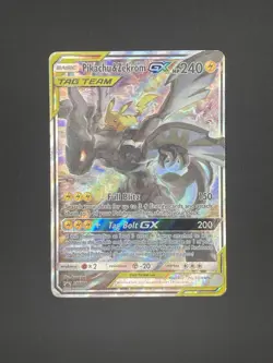 Pokemon TCG Pikachu & Zekrom GX Black Star Promo Card SM168 - Image 3