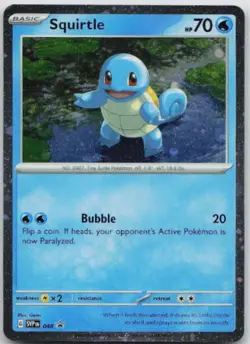 Squirtle - (Cosmos Holo) Holo Promo SV: Scarlet & Violet Promo Cards 048 NM - Image 1