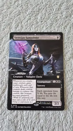 ~ Stensian Sanguinist (Extended Art) #78 NM Commander: Secrets of Strixhaven - Image 1