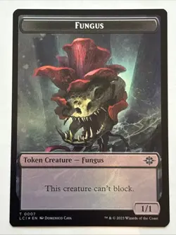 MTG The Lost Caverns of Ixalan Treasure/Fungus Token Foil 0018/0007 NM - Image 2