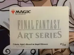 MTG - Final Fantasy Art Series 21/53 - Y'shtola, Night's Blessed -Gold Signature - Image 2