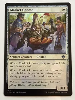 MTG The Lost Caverns of Ixalan Market Gnome Foil 0022 NM - Image 1