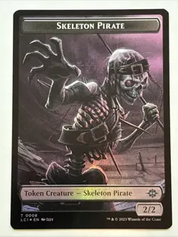 MTG The Lost Caverns of Ixalan Gnome/Skeleton Pirate Token Foil 0016/0008 NM - Image 2