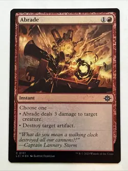 MTG The Lost Caverns of Ixalan Abrade Foil 0131 NM - Image 1