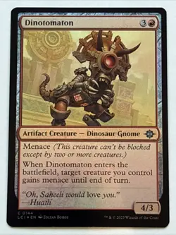 MTG The Lost Caverns of Ixalan Dinotomaton Foil 0144 NM - Image 1