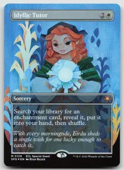 Idyllic Tutor (Borderless) M Foil Special Guests 129 NM - Image 1