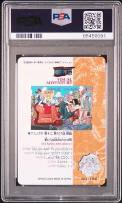 Pokemon PSA 9 No.102 It’s Funky Luffy Nami Zoro Sanji One Piece Card - Image 2