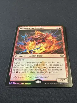 MTG Molten-Core Maestro Foil 0125 Strixhaven SOS NM - Image 2