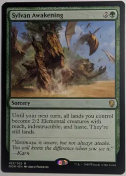 Sylvan Awakening x1 Dominaria Magic the Gathering MTG LP/NM - Image 1