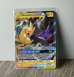Pikachu & Zekrom GX TAG TEAM 33/181 Ultra Rare Holo English 240 HP - Image 1