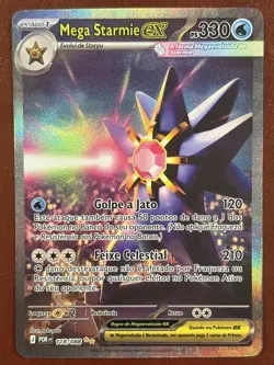 Mega Starmie ex 118/088 Holo ME03: Perfect Order Pokemon NM !Portuguese! - Image 1