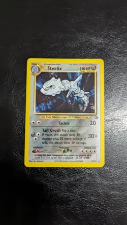 Pokemon TCG Steelix Neo Genesis 15/111 Unlimited Holo Rare LP - Image 1