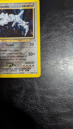 Pokemon TCG Steelix Neo Genesis 15/111 Unlimited Holo Rare LP - Image 3