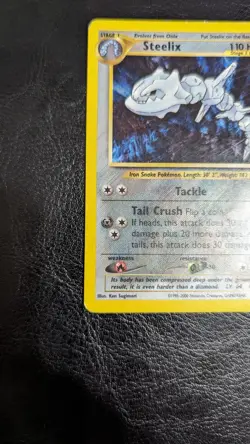 Pokemon TCG Steelix Neo Genesis 15/111 Unlimited Holo Rare LP - Image 4