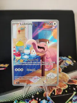 Pokemon TCG Lickitung Illustration Rare Temporal Forces #180/162 Near Mint - Image 1