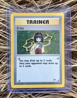 Pokemon TCG Gym Heroes Erika Trainer 16/132 Holo Rare - Image 1