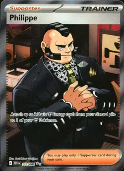 Philippe 110/086 Ultra Rare ME04: Chaos Rising Pokemon NM - Image 1