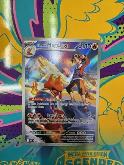 Pokemon Ethan's Magcargo 222/217 Illustration Rare Ascended Heroes Pokemon NM - Image 1