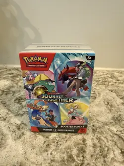 Pokemon Journey Together Scarlet & Violet 6 Booster Packs Factory Sealed - Image 1