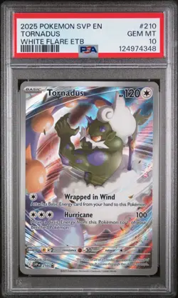 2025 POKEMON SVP EN-SV BLACK STAR PROMO #210 TORNADUS PSA 10 - Image 1