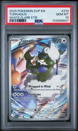 2025 POKEMON SVP EN-SV BLACK STAR PROMO #210 TORNADUS PSA 10 - Image 1