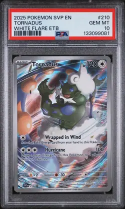 2025 POKEMON SVP EN-SV BLACK STAR PROMO #210 TORNADUS PSA 10 - Image 1
