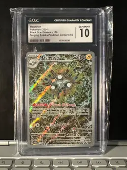 Magneton #159 - 2024 Surging Sparks ETB Pokemon Center Stamp Promo - CGC 10 - Image 1