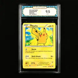 TQG 9.5 Mint+ 2014 Pokemon ENG Pikachu #XY 42/146 C - Image 1