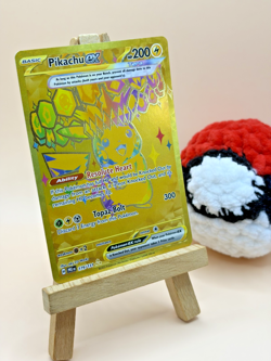 Pokemon TCG Pikachu Ex Gold Hyper Rare 179/131 Prismatic Evolutions English NM - Image 1