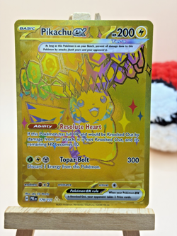 Pokemon TCG Pikachu Ex Gold Hyper Rare 179/131 Prismatic Evolutions English NM - Image 2
