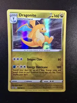 Pokemon TCG Dragonite Silver Tempest 131/195 Holo Rare - Image 1