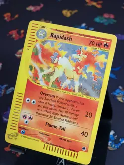 Pokemon Rapidash Holo Expedition 26/165 MP - Image 3