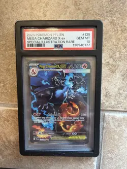 2025 Pokemon Mega Charizard X ex 125/094 Phantasmal Flames SIR Holo PSA 10 - Image 1